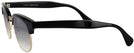 ClubMaster Black Hathaway Bifocal Reading Sunglasses with Gradient View #3