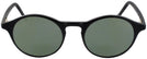 Round Black Oscar Progressive No Line Reading Sunglasses View #2