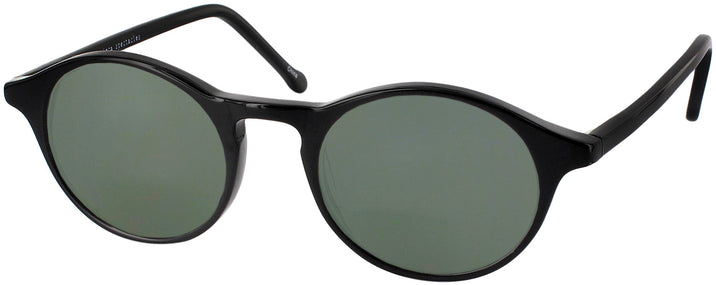 Round Black Oscar Progressive No Line Reading Sunglasses View #1