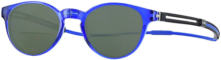 Round Blue CliC Pantos Bifocal Reading Sunglasses View #1