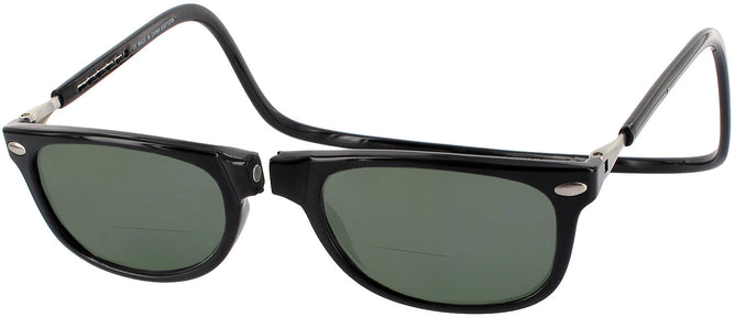 Wayfarer Black CliC Ashbury Bifocal Reading Sunglasses View #1