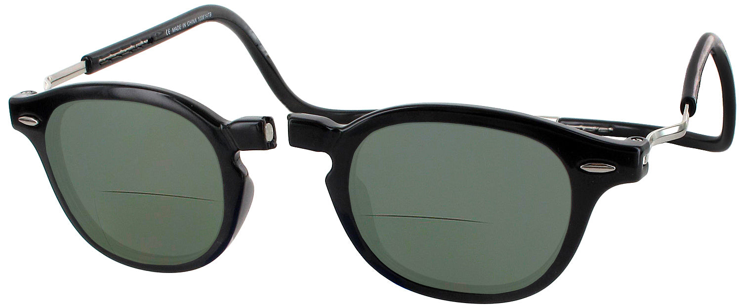 Black CliC Vintage XXL Bifocal Reading Sunglasses