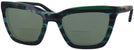 Cat Eye Emerald Coach 8203 Bifocal Reading Sunglasses View #1