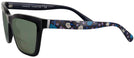 Square Black/blue Coach 8208 Bifocal Reading Sunglasses View #3