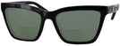 Square Black/blue Coach 8208 Bifocal Reading Sunglasses View #1
