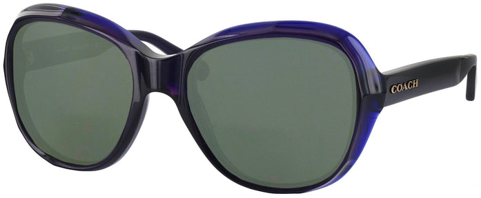 Round Deep Purple Coach 8197 Progressive No Line Reading Sunglasses View #1