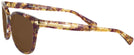 Square Confetti Light Brown Coach 8132 Bifocal Reading Sunglasses View #3