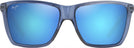 Rectangle Dark Trans Blue/Blue Hawaii Lens Maui Jim Cruzem 864 View #2