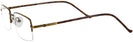 Rectangle Gold Eurospec 30 Single Vision Full Frame View #3