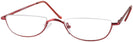 Rectangle Red Eurospec 39 Single Vision Half Frame View #1