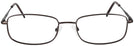 Rectangle Brown Eurospec 42 Progressive No-Lines View #2