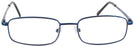 Rectangle Blue Eurospec 43 Single Vision Full Frame View #2