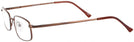 Rectangle Brown Eurospec 43 Single Vision Full Frame View #3