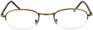 Oval Antique Gold Eurospec IV Progressive No-Lines View #2