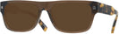 Rectangle Brown/tortoise Zegna EZ0088 Progressive No Line Reading Sunglasses View #1