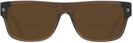 Rectangle Brown/tortoise Zegna EZ0088 Bifocal Reading Sunglasses View #2