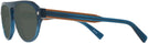 Rectangle Blue Zegna EZ0099 Progressive No Line Reading Sunglasses View #3