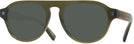 Rectangle Green Zegna EZ0099 Progressive No Line Reading Sunglasses View #1