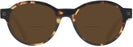 Round Honey Tortoise Zegna EZ0100 Bifocal Reading Sunglasses View #2