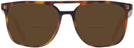 Square Tortoise Zegna EZ0124-F Bifocal Reading Sunglasses View #2