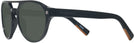 Aviator Black Zegna EZ0134 Progressive No Line Reading Sunglasses View #3
