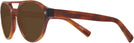 Aviator Tortoise Zegna EZ0134 Progressive No Line Reading Sunglasses View #3