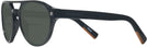 Aviator Black Zegna EZ0134 Bifocal Reading Sunglasses View #3