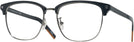 Square Black/silver Zegna EZ0143-D Computer Style Progressive View #1