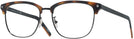 Square Tortoise/black Zegna EZ0143-D Computer Style Progressive View #1