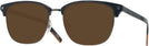 Square Black/silver Zegna EZ0143-D Progressive No Line Reading Sunglasses View #1