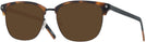 Square Tortoise/black Zegna EZ0143-D Progressive No Line Reading Sunglasses View #1