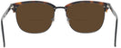Square Tortoise/black Zegna EZ0143-D Bifocal Reading Sunglasses View #4