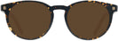 Round Tortoise Zegna EZ0172-F Progressive No Line Reading Sunglasses View #2