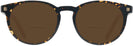 Round Tortoise Zegna EZ0172-F Bifocal Reading Sunglasses View #2