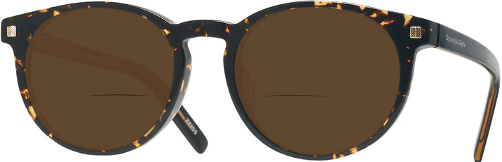 Round Tortoise Zegna EZ0172-F Bifocal Reading Sunglasses View #1