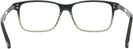 Square Dark Green Fade Zegna EZ5076 Single Vision Full Frame View #4