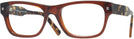 Square Brown Zegna EZ5126 Computer Style Progressive View #1