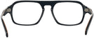 Square Black Zegna EZ5189 Progressive No-Lines View #4