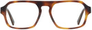 Square Tortoise Zegna EZ5189 Progressive No-Lines View #2
