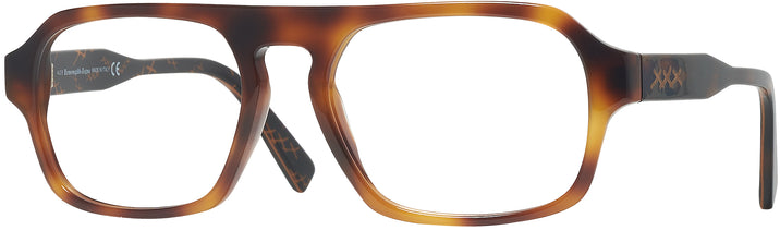 Square Tortoise Zegna EZ5189 Progressive No-Lines View #1
