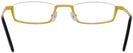 Square Matte Yellow W/ Black Goo Goo Eyes 879 Single Vision Half Frame View #4