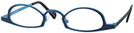 Unique Blue On Blue Goo Goo Eyes 890 Single Vision Half Frame View #1
