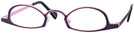 Unique Purple On Pink Goo Goo Eyes 890 Single Vision Half Frame View #1