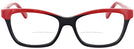 Rectangle Red/black Goo Goo Eyes 896 Bifocal View #2