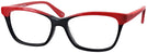 Rectangle Red/black Goo Goo Eyes 896 Single Vision Full Frame View #1
