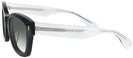 Oversized Ebony Crystal Goo Goo Eyes 865 Progressive No Line Reading Sunglasses with Gradient View #3