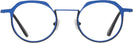 Round Matte Blue On Black Goo Goo Eyes 912 Single Vision Full Frame View #2