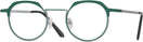Round Hunter Green on Matte Grey Goo Goo Eyes 912 Single Vision Full Frame View #1