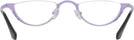 Oval Matte Blue On Lilac Goo Goo Eyes 914 Single Vision Half Frame View #4