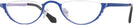 Oval Matte Blue On Lilac Goo Goo Eyes 914 Single Vision Half Frame View #1